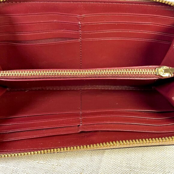 Coach Beechwood Floral/Gold Accordion Zip-Wallet | - Pre-owned - Picture 6 of 16